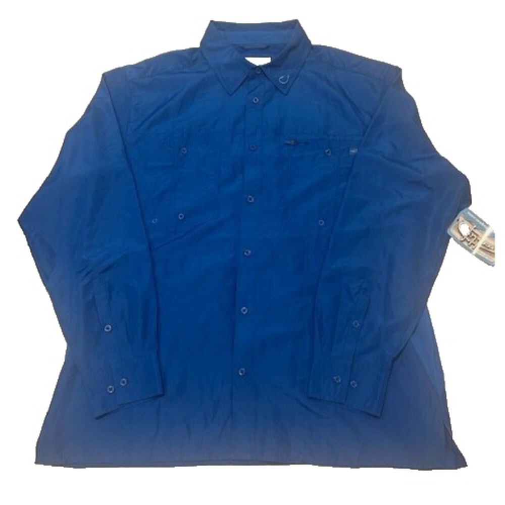 Reel Life Mens Elite Angler Fishing Shirt Mesh Vented Long Sleeve NWT - Size XL